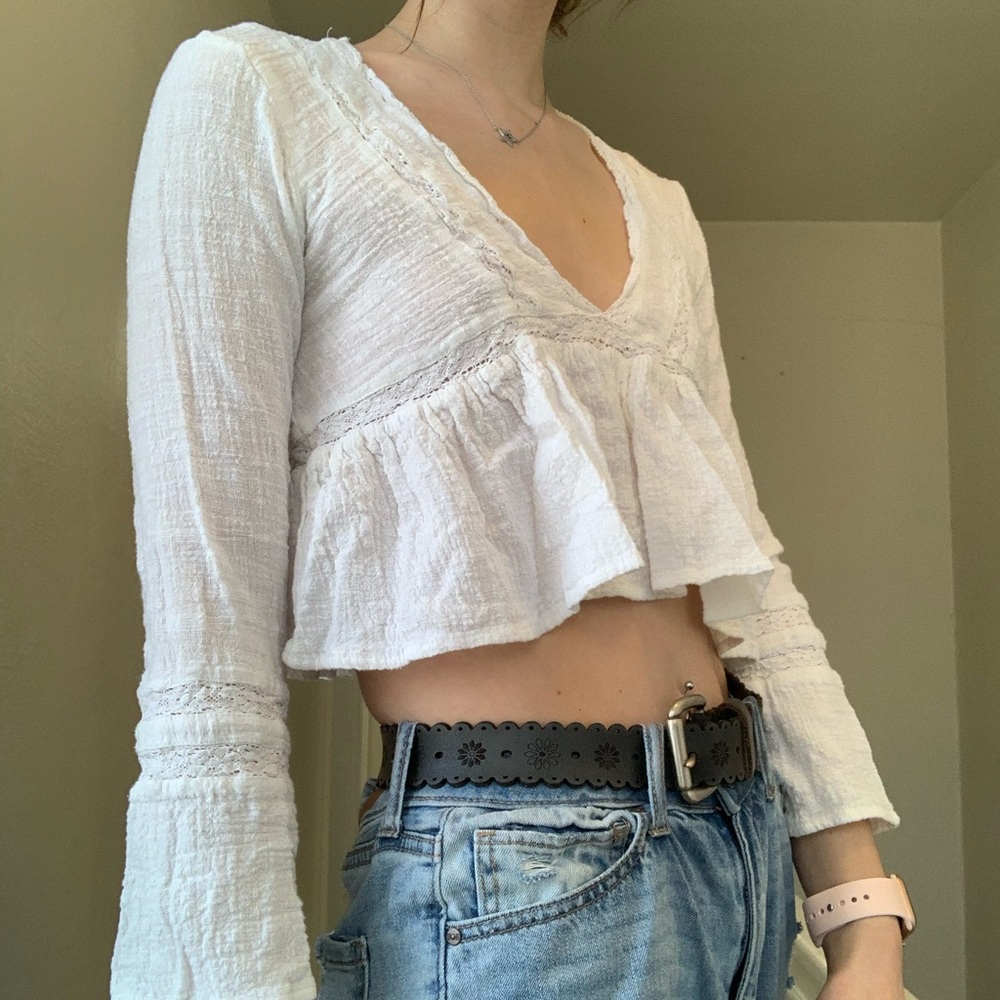 VINTAGE long sleeve crop